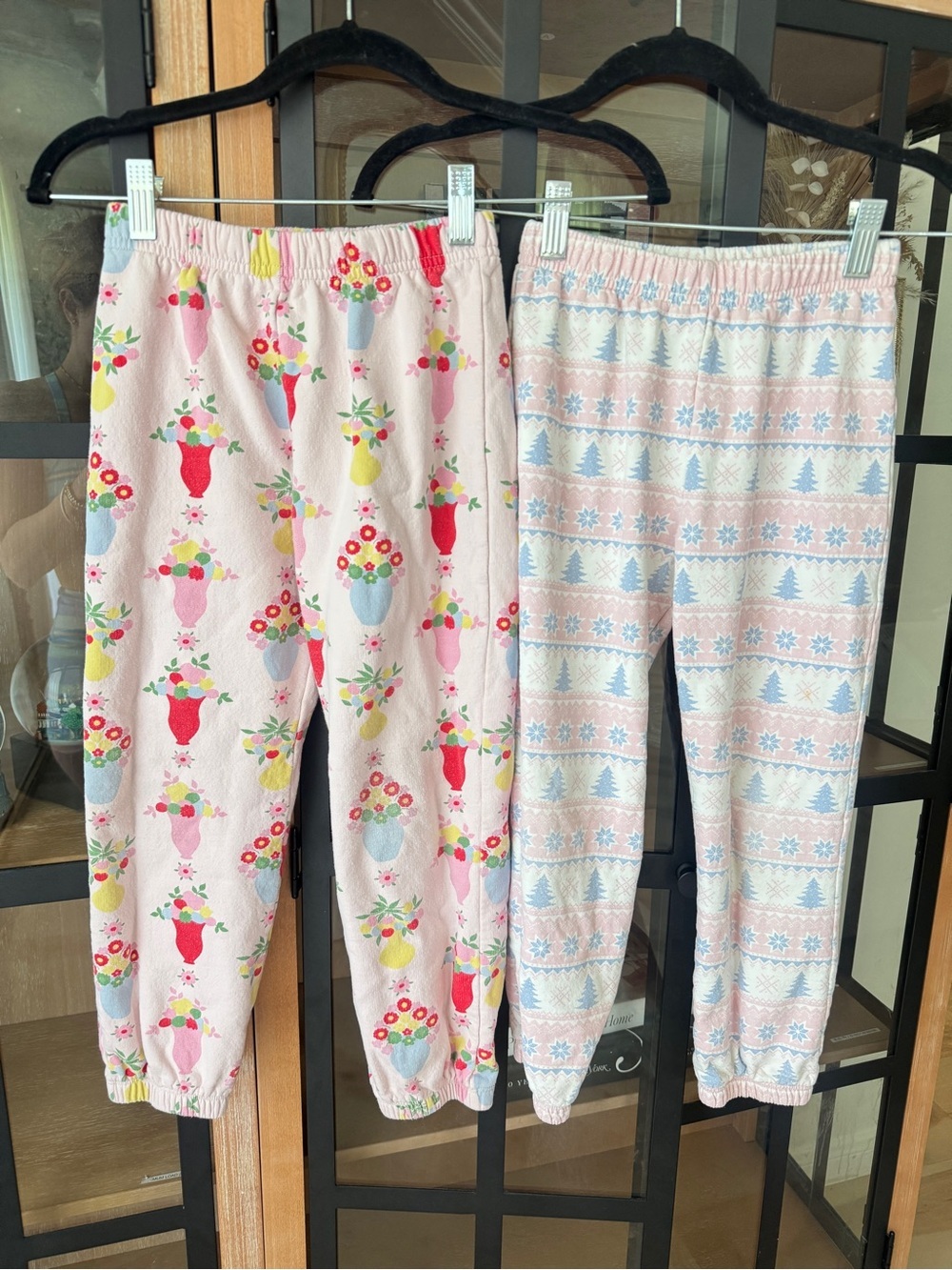 TBBC sweatpants joggers bundle Gates Sweeney christmas trees floral girls fleece
